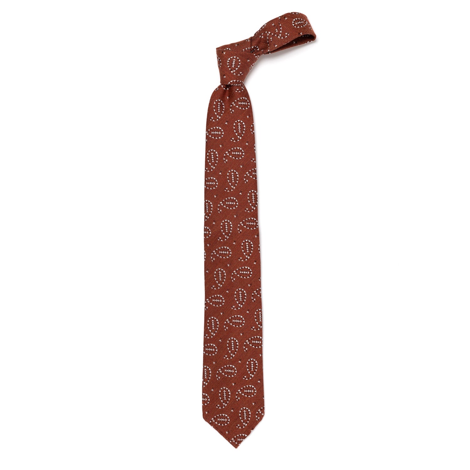 CA Archivio Storico: Tie "Reni Grafico" made of Silk & Cotton - hand-rolled